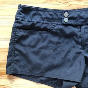 Black swim board shorts